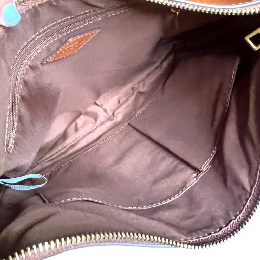 LIKE NEW ▶️ Fossil ◀️ Cecilia Leather Crossbody Purse Handbag Brown - Picture 14 of 16